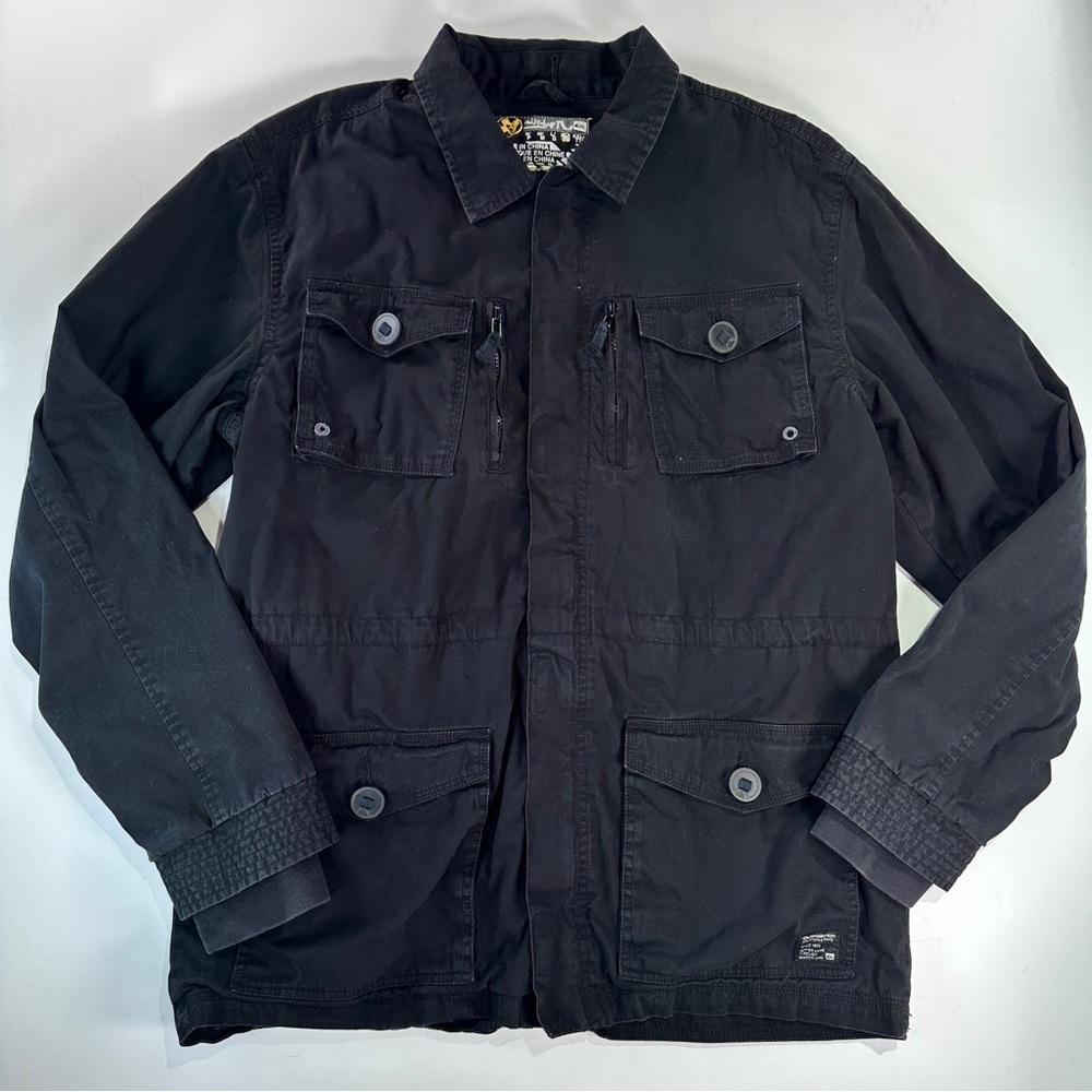 Quiksilver Utility Jacket Gorpcore Field Coat Bla… - image 2